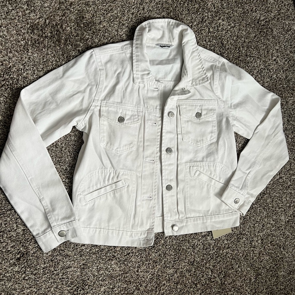 White jean jacket